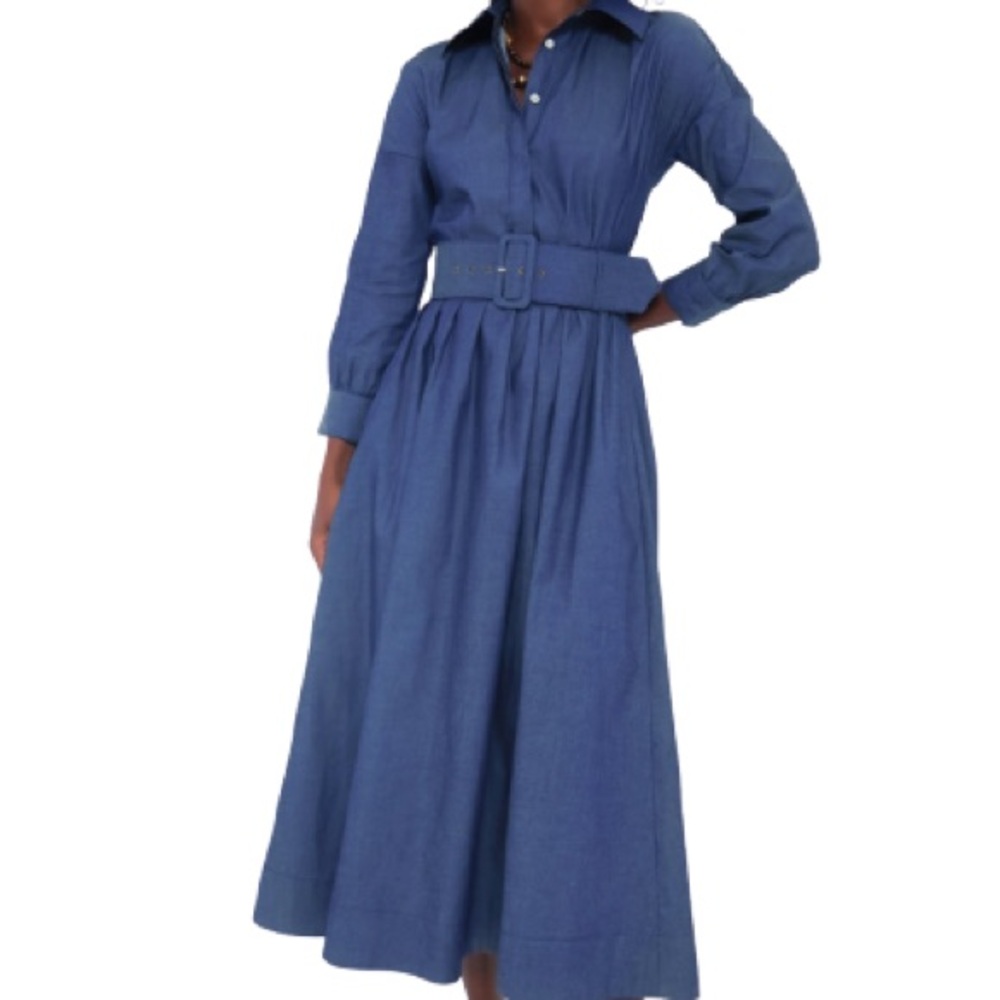 Tuckernuck x India Hicks Chambray Comporta Dress - Picture 3 of 4